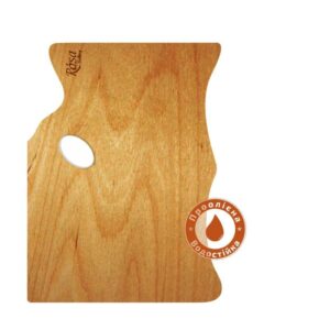 Rectangular anatomical oiled palette, water-resistant veneer, ROSA Gallery