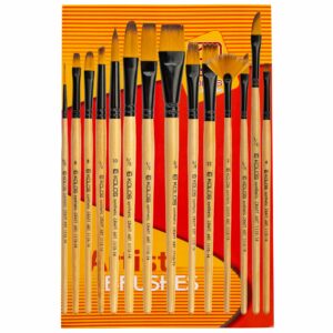 Craftart Synthetic Brush Set 1115-14, 14 pcs, KOLOS by ROSA