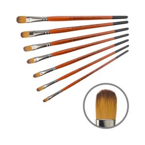 Synthetic Oval, Carrot 1097FR, Short Handle, KOLOS by ROSA