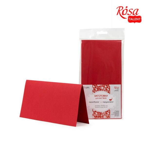 A set of workpieces for leaflets 5 pcs. 10,3 * 7 cm 220 g / m2 ROSA TALENT