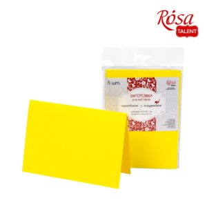 A set of workpieces for leaflets 5 pcs. 16,8х12 220 g/m2 ROSA TALENT