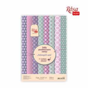Набор дизайнерской бумаги одностор. „Love story“ 21х29,7cm 200g/m2 ROSA TALENT