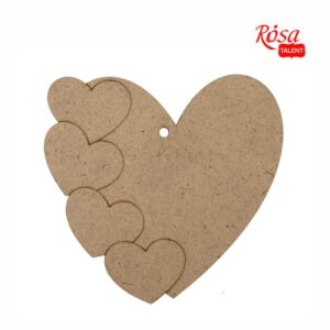 Заготовка Ключик „Love“ ДВП 4 шт ROSA TALENT