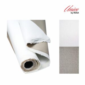 The cloth is in a roll of Italian Unico cotton fine grain