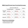 Stretched Canvas, large grain, oil emulsive prime, linen ROSA