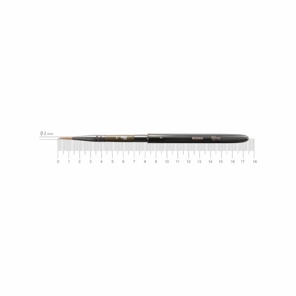 Sable round TRAVEL BRUSH OCEAN 168 short handle ROSA