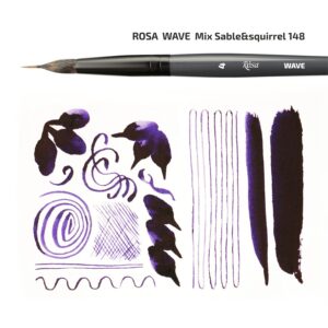 Соболь круглий TRAVEL BRUSH OCEAN 168 к.р. пензель ROSA
