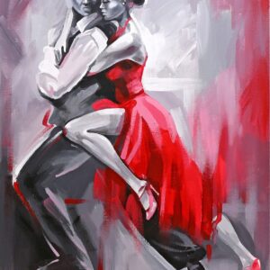 „Tango“, Canvas Panel with outline, 30х40, cotton, acrylic, ROSA START