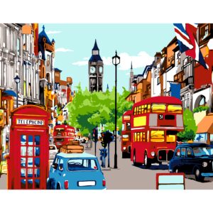 „London Street“, kit, painting by numbers, 35х45cm, ROSA START