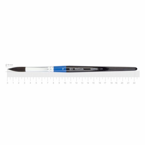 Squirrel Round Brush, 211, Short Handle, ROSA Studio