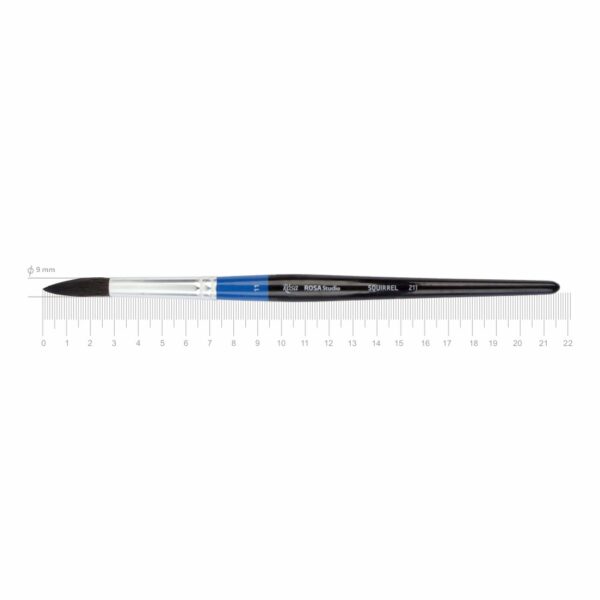 Squirrel Round Brush, 211, Short Handle, ROSA Studio