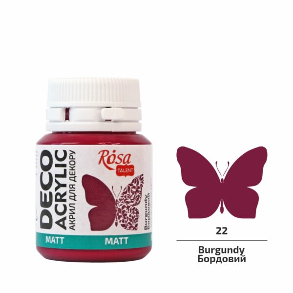 Acrylic for decoration matt 20 ml ROSA Talent
