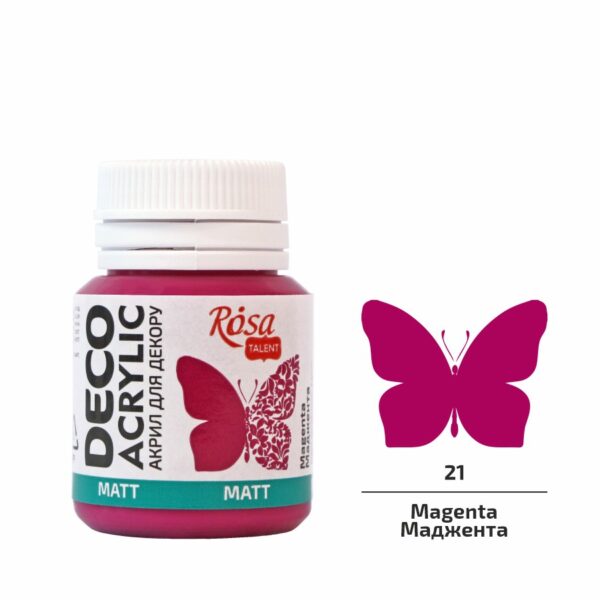 Acrylic for decoration matt 20 ml ROSA Talent