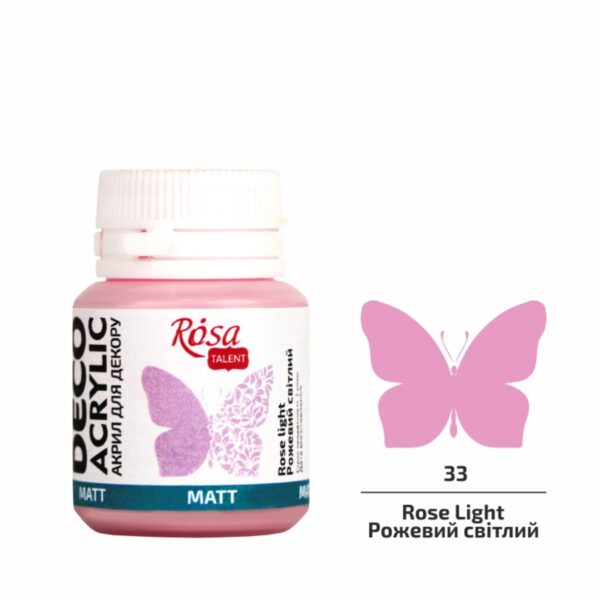 Acrylic for decoration matt 20 ml ROSA Talent