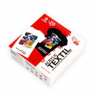 Sets of acrylic paints for textile STYLE 20ml ROSA TALENT