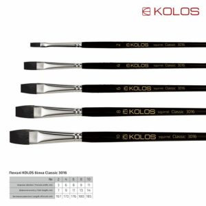Білка кругла, Classic 3049R, №10, к.р. пензель KOLOS by ROSA