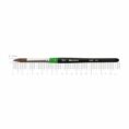 Set of brushes 4, Synthetic, 3pc., Flat №10, Round №0,6, Long Handle, ROSA Studio