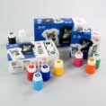 Set of acrylic paints for textile CAT 18col. 20ml ROSA TALENT