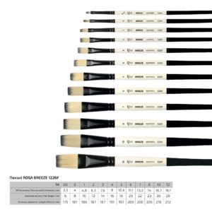 Синтетика овальная, BREEZE 1226 FR, к.р. кисть ROSA