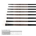 Synthetic Liner Brush, MOON 1203RL, Short Handle, ROSA
