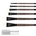 Synthetic Liner Brush, MOON 1203RL, Short Handle, ROSA