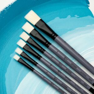 Synthetic Oval Brush, INTENSE 1668FR, Long Handle, ROSA