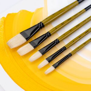 Bristle Fleyts Brush, AMBER 2306, Short Handle, ROSA