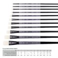 Synthetic Oval Brush, INTENSE 1668FR, Long Handle, ROSA