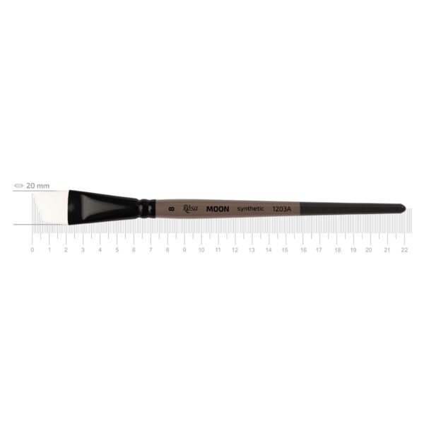 Synthetic Liner Brush, MOON 1203RL, Short Handle, ROSA