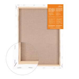 Stretched canvas Italian cotton fine grain Unico