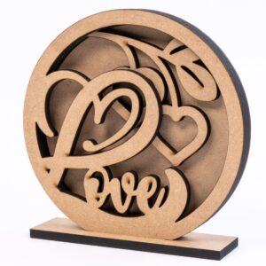 Set of bases for decoration 3 pcs MDF ROSA Talent