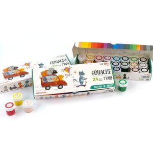 Sets of gouache paints Cats ROSA Kids