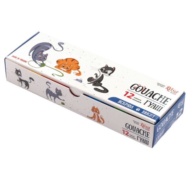 Sets of gouache paints Cats ROSA Kids