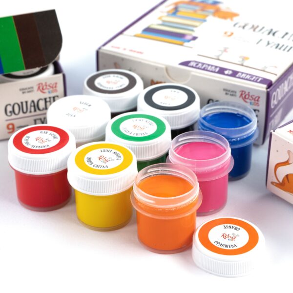 Sets of gouache paints Cats ROSA Kids