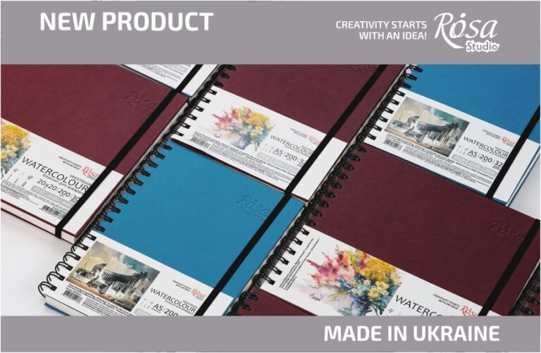ROSA Studio spiral bound sketchbook for watercolour painting