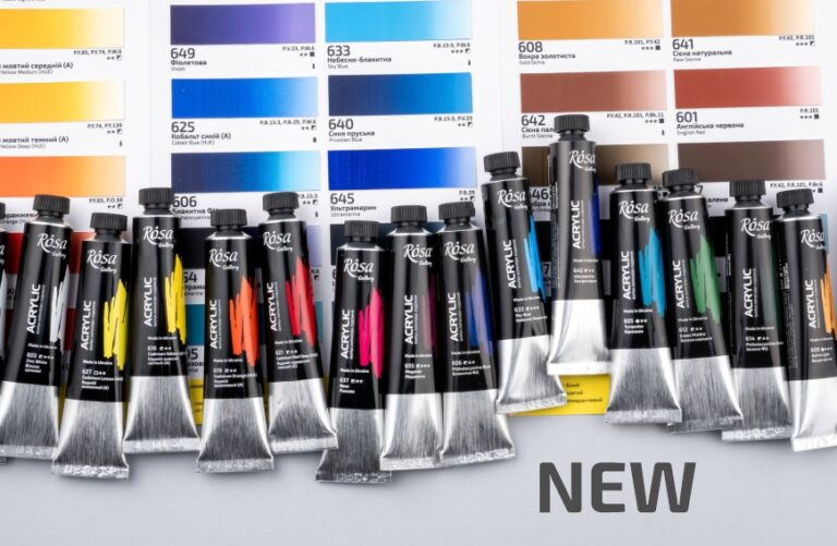 ROSA Gallery acrylic paint in 20 ml tubes